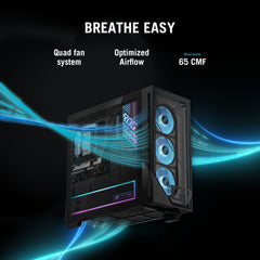 ASUS ROG G700 (2025) Gaming Desktop PC, Intel® Core™ Ultra 7 265F Processor, NVIDIA® GeForce RTX™ 5070, 1TB M.2 NVMe™ PCIe® 4 SSD, 32GB DDR5 RAM, Windows 11 Pro, G700TF-XS776