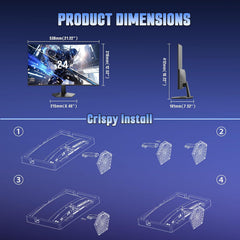 SANSUI 24 Inch Curved 160Hz Gaming Monitor,1500R Curved Gaming Monitor