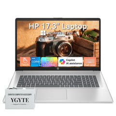 HP 17 Inch Laptop Touchscreen Computer, 17.3 HD+ Business Laptop AI PC, Intel Core 5(10-Core, Beat i7-1355U), 32GB RAM 2TB SSD, Windows 11 Pro, Backlit Keyboard, USB-C(Displayport)&HDMI