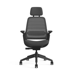 Steelcase Series 1 Ergonomic Office Chair, Carpet Floors, Licorice