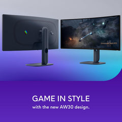 Alienware 34 Curved Gaming Monitor – AW3425DWM - 34-inch WQHD 180Hz 1ms Display, 1500R, AMD FreeSync Premium, VESA AdaptiveSync.