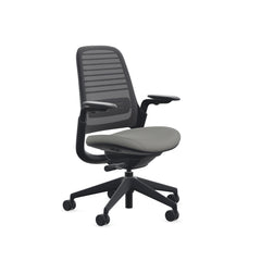 Steelcase Series 1 Ergonomic Office Chair, Carpet Floors, Licorice