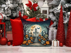 Calaveras Sugar Skulls Spooky Halloween Throw Pillow
