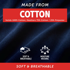 Hanes mens Underwear Boxer Briefs Pack, Cool & Breathable Cotton Moisture-wicking Underwear for Men, No Ride Up