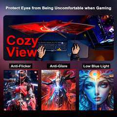 SANSUI 24 Inch Curved 160Hz Gaming Monitor,1500R Curved Gaming Monitor