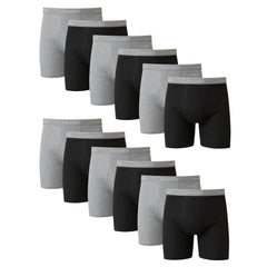 Hanes mens Underwear Boxer Briefs Pack, Cool & Breathable Cotton Moisture-wicking Underwear for Men, No Ride Up