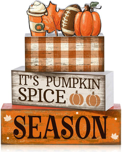 Lineshading 4 Pcs Pink Halloween Tiered Tray Decor, Wooden Ghost Signs