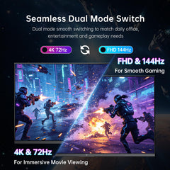 KTC 27 Inch QHD Gaming Monitor 220Hz, 2K Fast IPS with Speakers, H27T22C-3