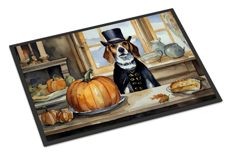 Beagle Fall Kitchen Pumpkins Doormat