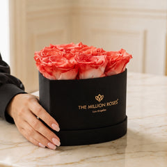 Baby Heart Black Box | Coral Roses
