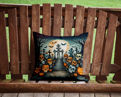 Calaveras Sugar Skulls Spooky Halloween Throw Pillow