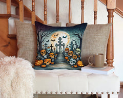 Calaveras Sugar Skulls Spooky Halloween Throw Pillow
